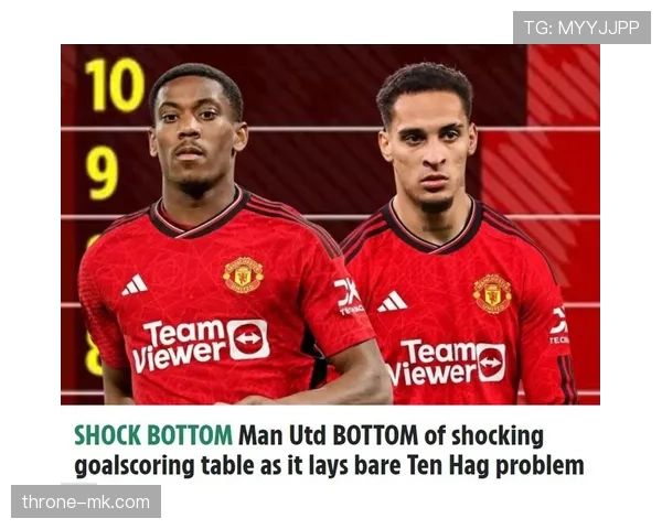 曼联锋线效率问题正影响球队战绩，本赛季进攻数据对比呈下降趋势